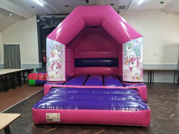 10 X 12 Unicorn Pink And Purple Disco Bouncy Castle