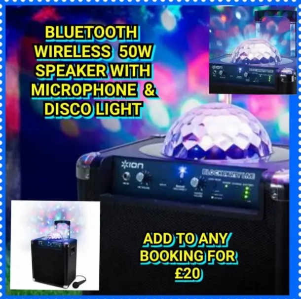 Blue Tooth Speaker With Disco Light