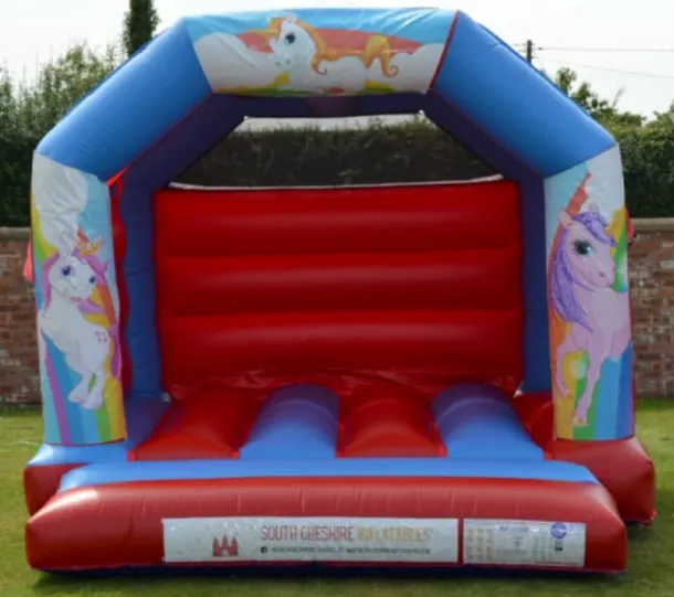 Unicorn Castle 12ft X 12ft Red And Blue