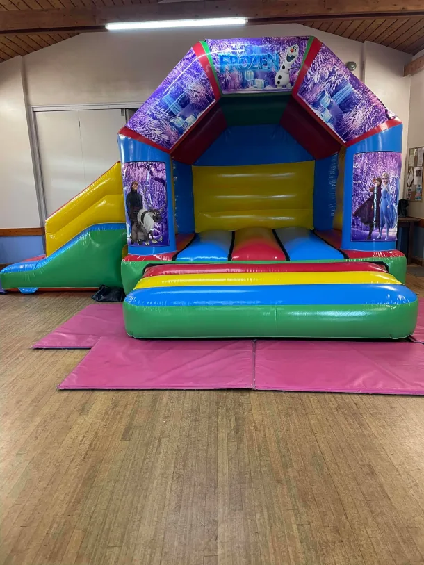 Frozen Bouncy Castle With Slide