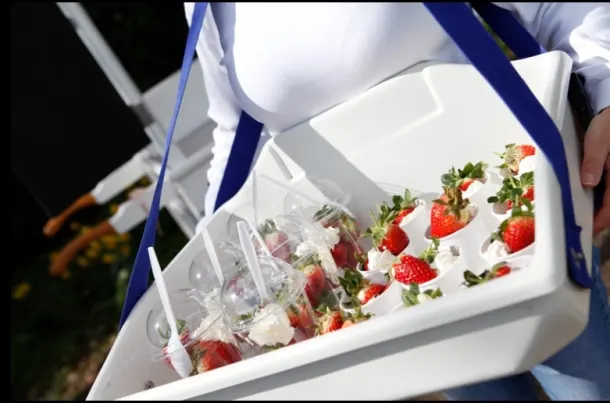 Strawberries Cream Cart Hire