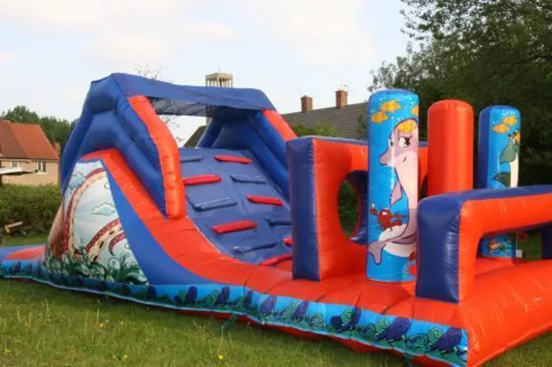 15ftx 15ft Rodeo Bull For 2 Hours 30ft Under The Sea Assault Course18ftx18ft Party Party Castle.