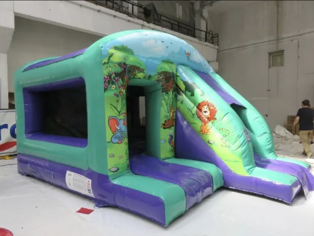 Jungle Bouncy Castle With Slide