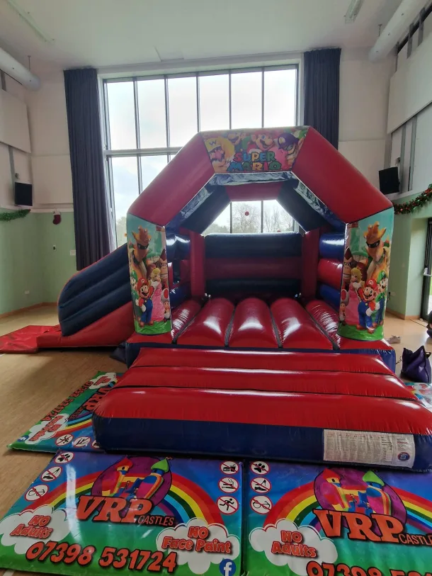 Mario Red And Blue Velcro Side Slide