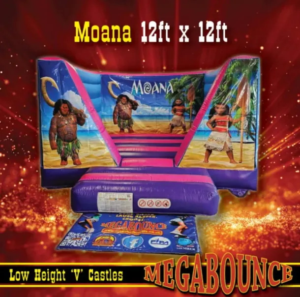 12ft X 12ft Low Height Moana Bouncy Castle