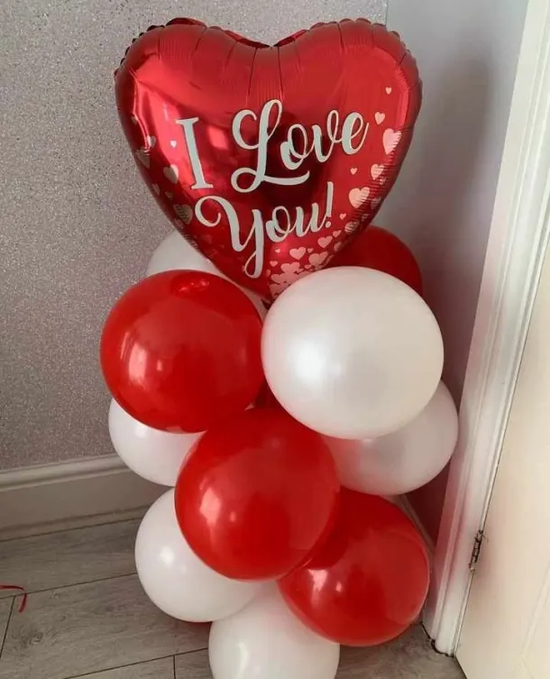 Valentine Balloon Stack