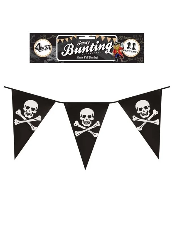 Pirate Bunting 4m (11 Flags)