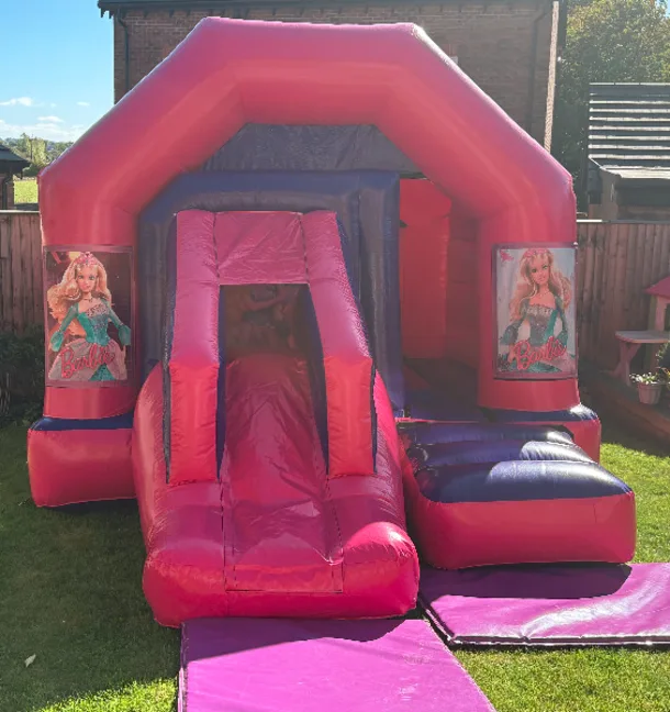 Pink And Purple Combo Castle - Barbie Theme