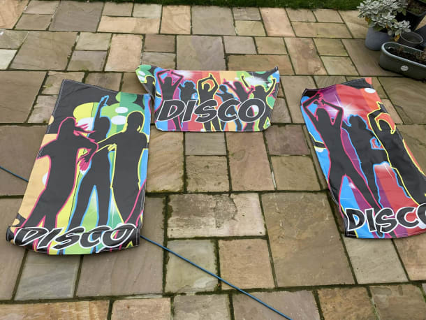 Disco Plain Blue And Purple Castle With Side Slide