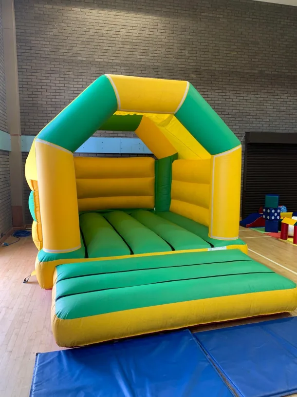 Green And Yellow Bouncy Castle