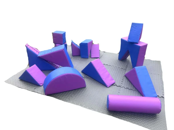 Blue And Purple Soft Play Shapes