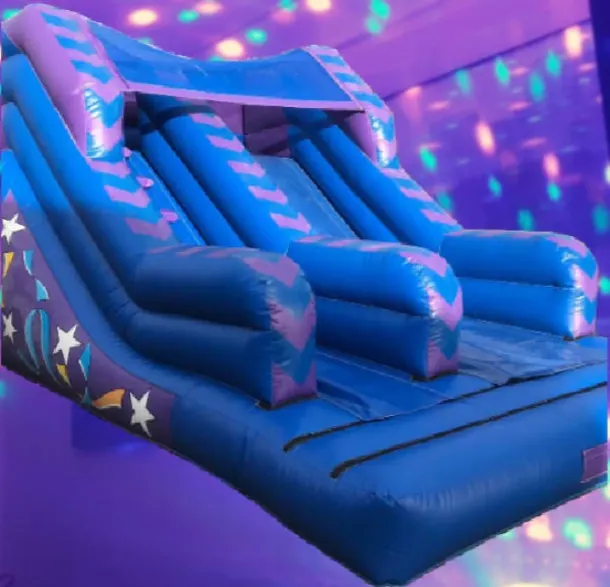 Blue And Purple Party Themed Slide