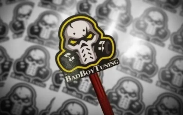 Small Yellow Logo Sticker