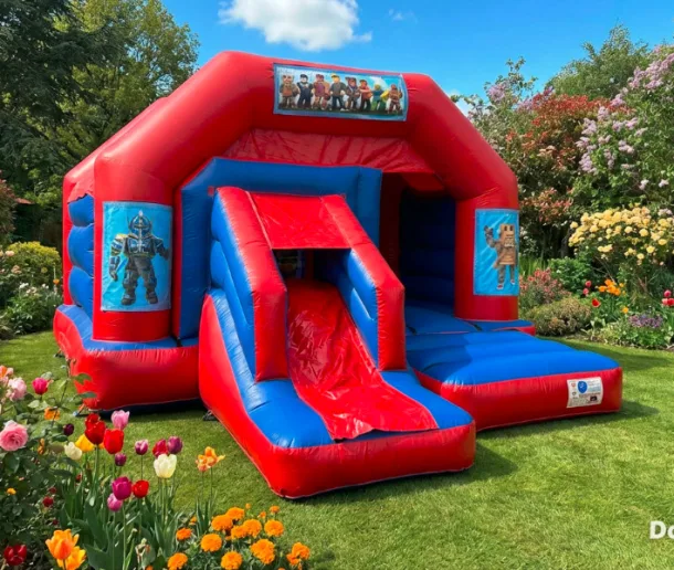 Red And Blue Combo Castle - Roblox Theme