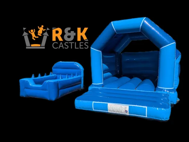 Blue Castle With Our 8x8ft Ball Pit Package