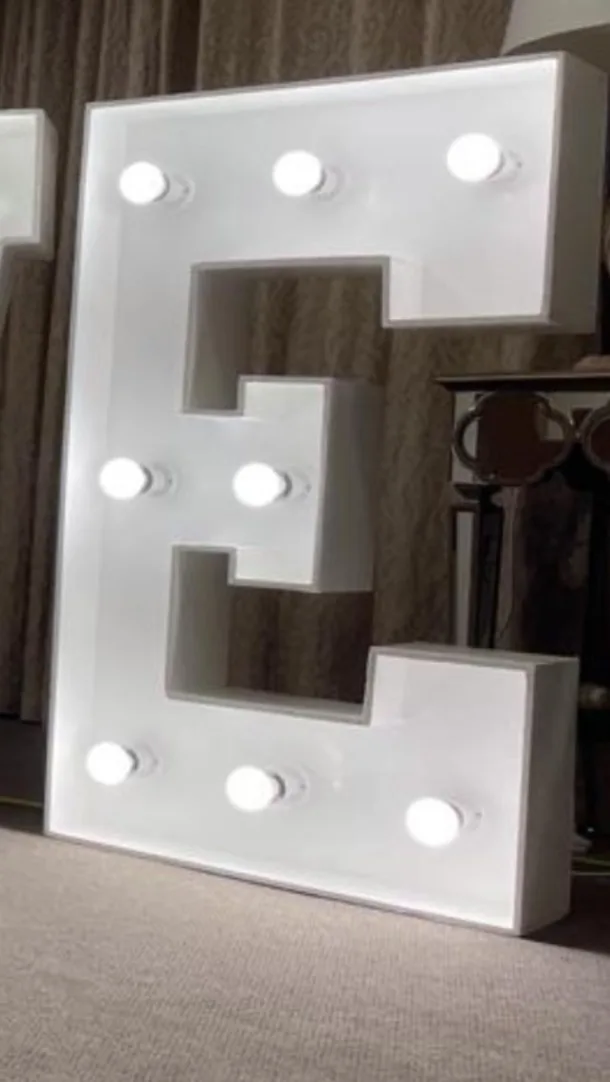 4ft Light Up Letter - E