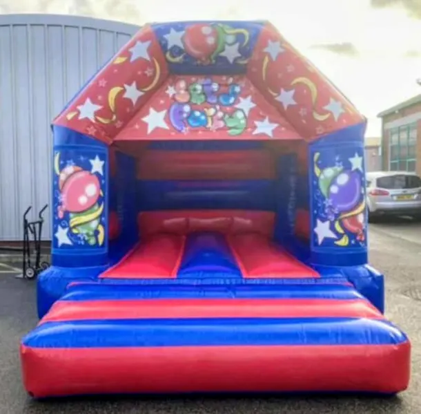 12ft X 14ft Red And Blue Lets Party Castle
