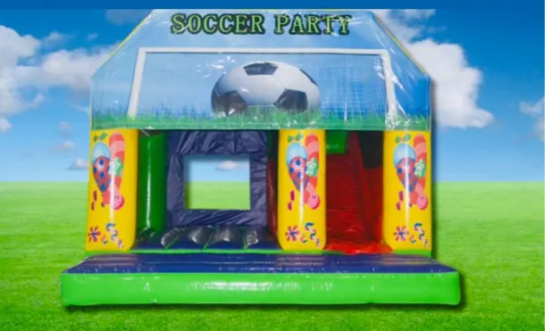 Soccer- Football Themed Combi Castle