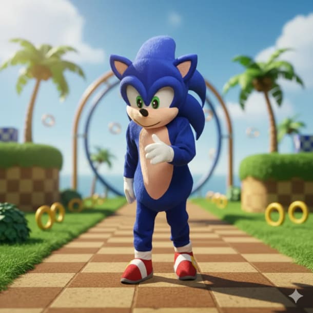 Sonic Mascot Hire