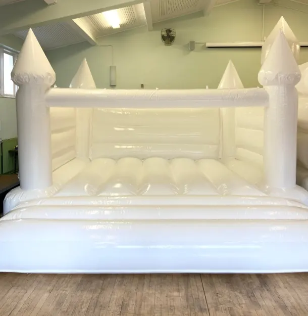 Gloss White Wedding Bouncy Castle