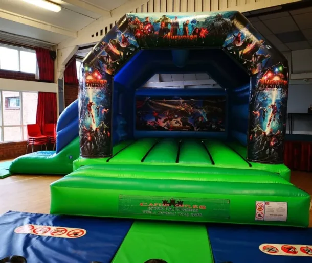 Avengers Slide Bouncy Castle