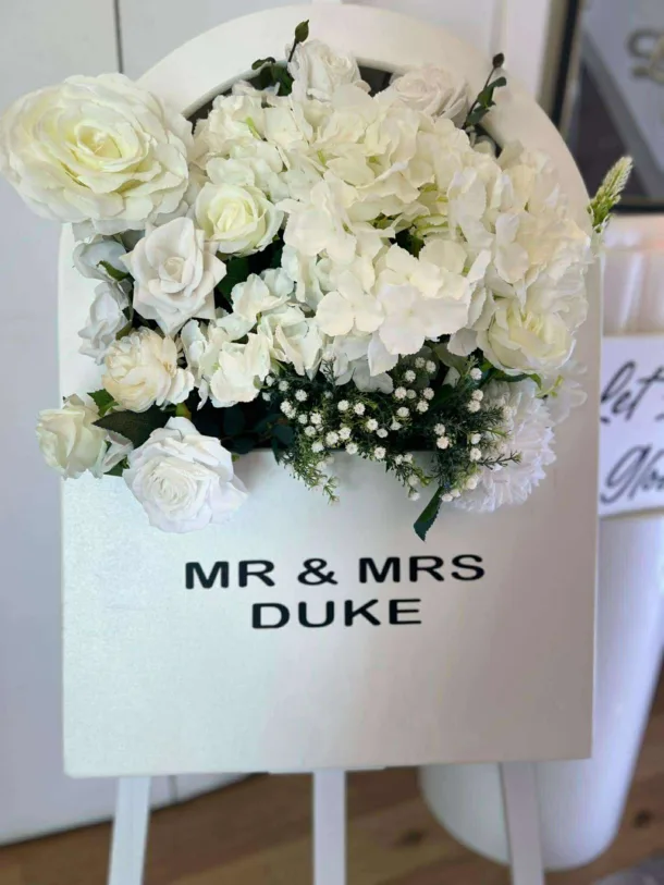 Elegant Flower Welcome Board