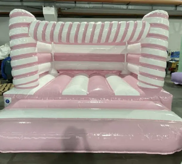 Pink And White Flump Bouncy Castle