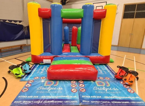 Childrens Multi-coloured Activity Bouncy Castle