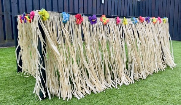 Hawaii Grass Skirt Style Hanging Decor 275cm X 75cm