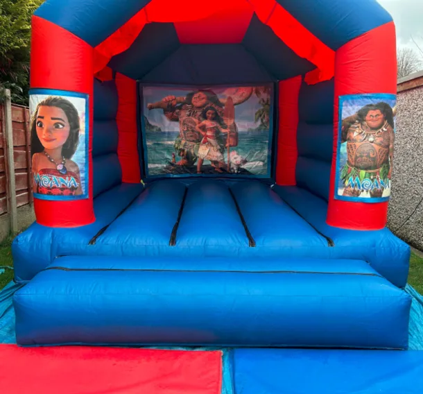 12ft X 12ft Blue And Red Castle - Moana Theme