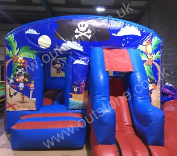 Pirate Front Combo Bouncy Castle Made Here In The Uk