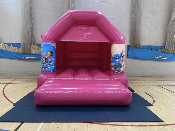 Stitch Pink Bouncy Castle