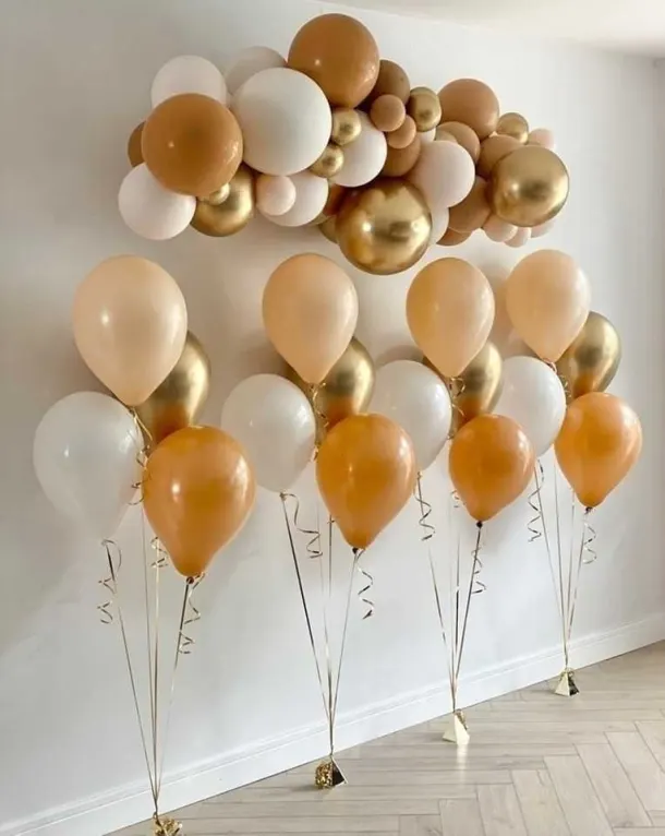 Golden Balloon Display