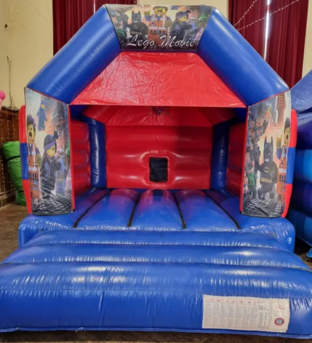 Blue And Red Lego Bouncy Castle