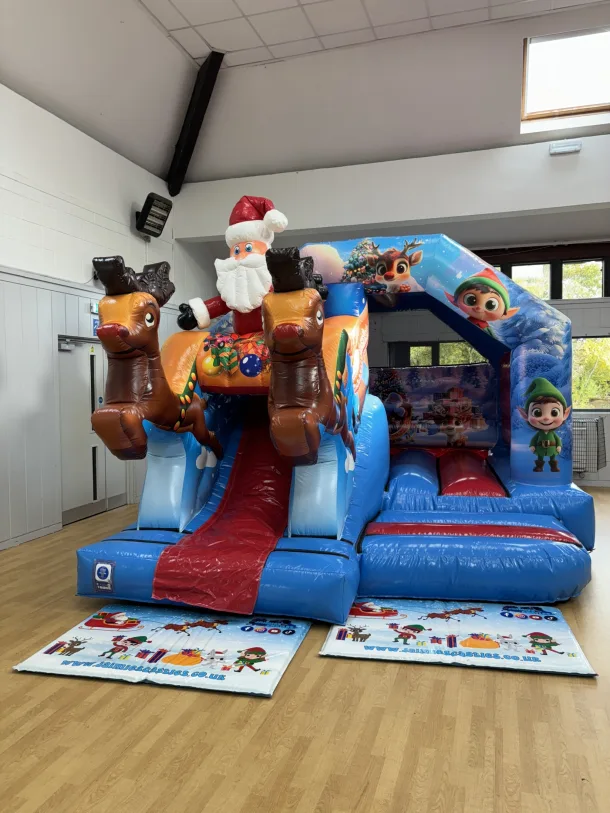 Christmas Bouncy Castle 3d With Slide