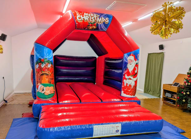 Red And Blue Bouncy Castle