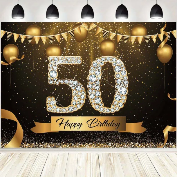 50th Birthday Photo Backdrop