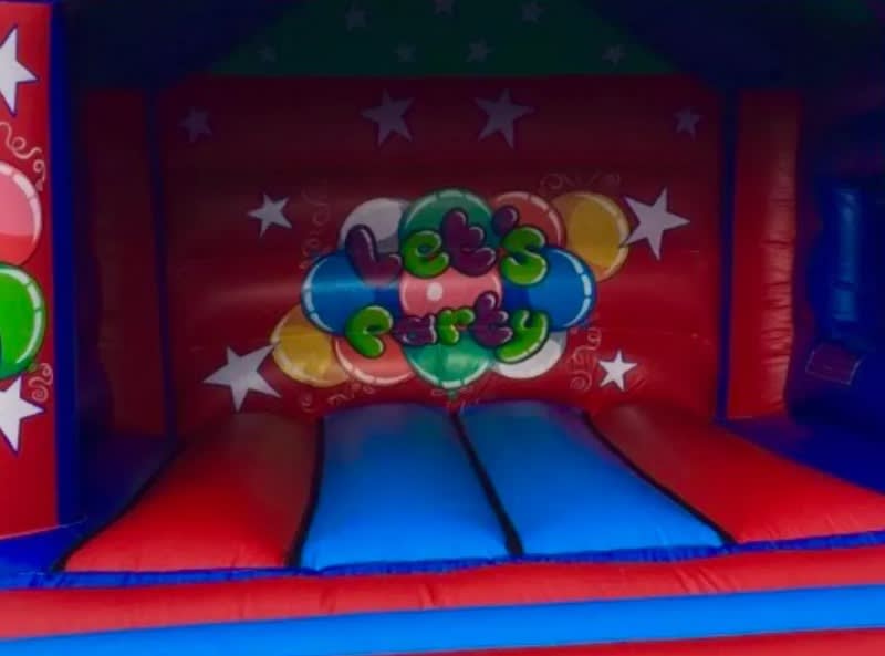 Adult Party Time Balloons Deluxe All Ages Bounce And Side Slide Castle