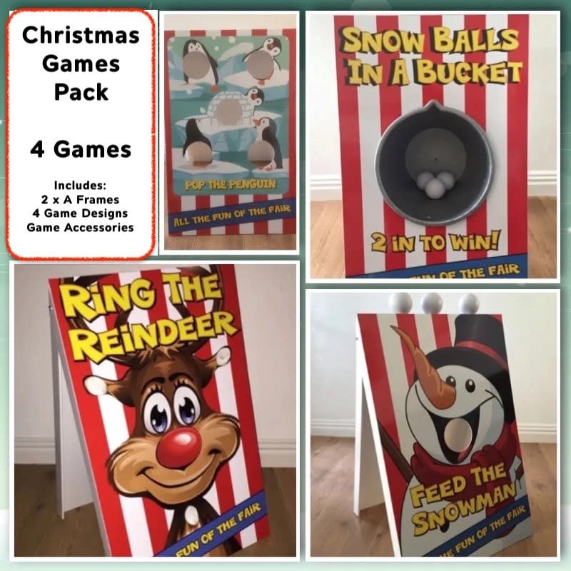 Christmas Themed Side Stall Games Pack 4 Fun Christmas Themed Games Christmas Fayre Games