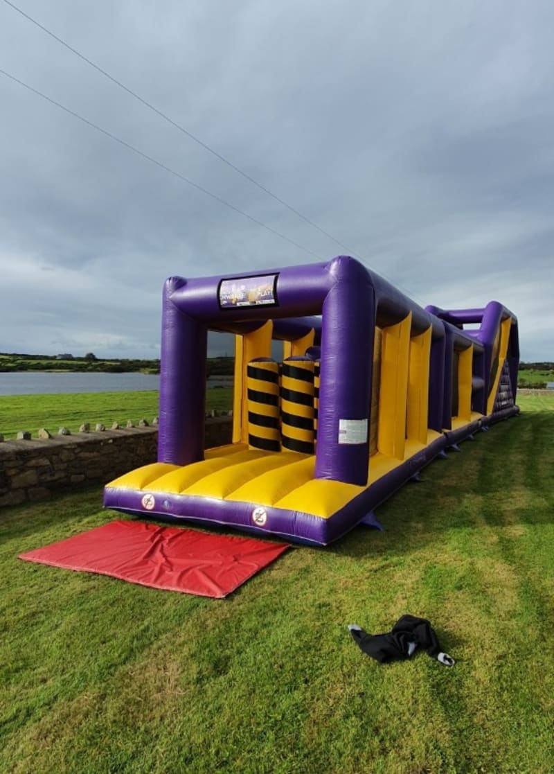 60ft Assault Course Bounce Alot Castle Hire, Bouncy Castle Hire