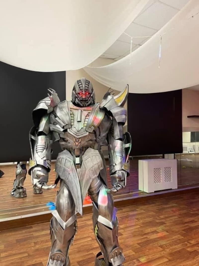 Megatron Mascot Hire Inflatable & Mascot Hire in Bradford, Leeds