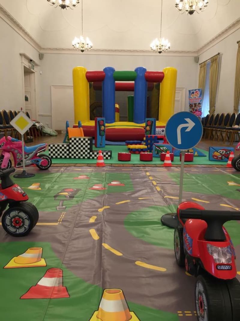 Mini Racers, Soft Play, Castle, Giant Road Mat And 5 Ride Ons Jillys