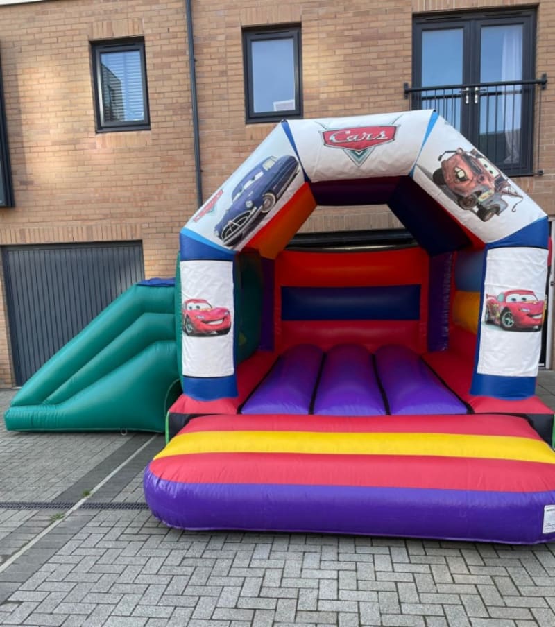 Cars Bouncy Castle With Slide North Devon Events