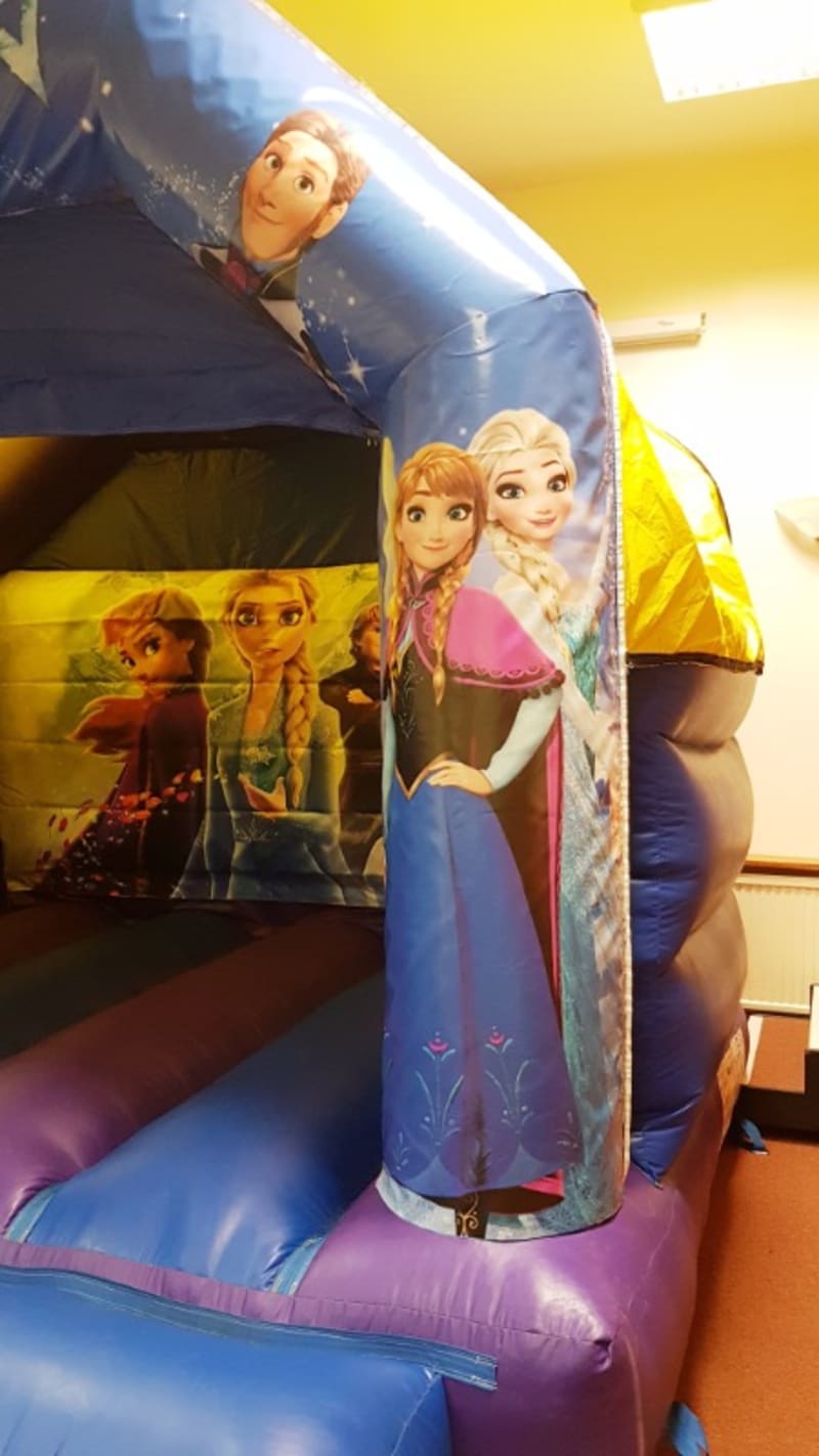 Frozen Bounce N Slide Castle Easy Bouncy Castles