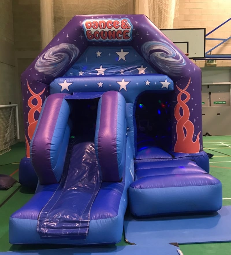 Dance And Bounce Bouncy Castle Combi Bouncy Castle and hot tub hire