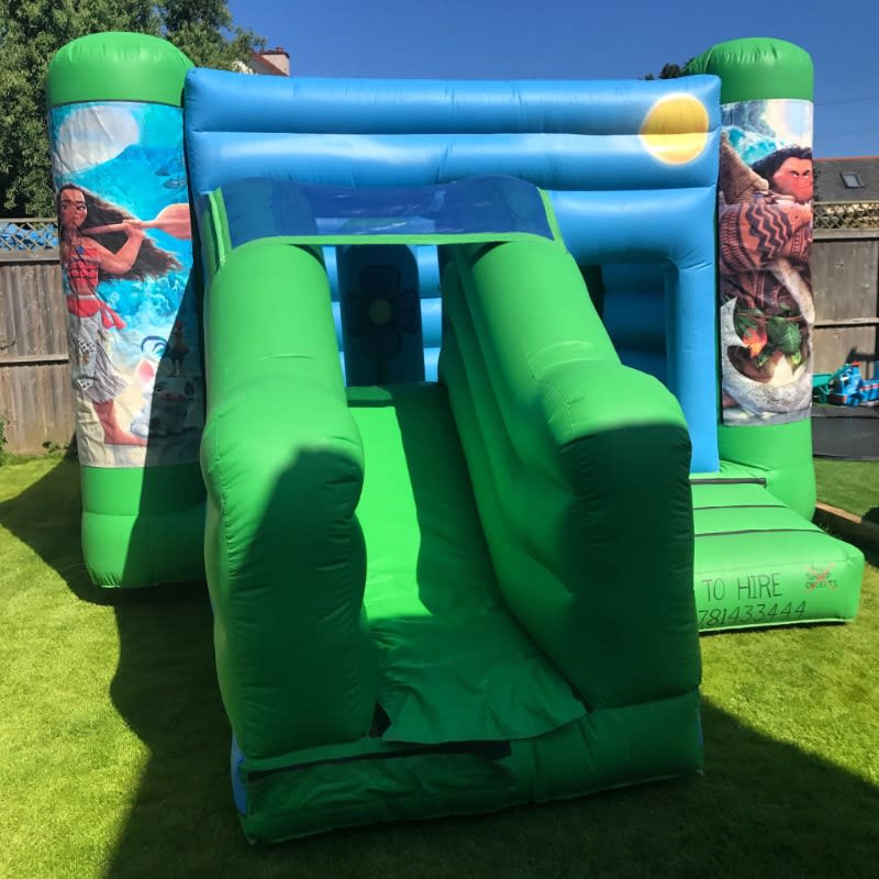 Moana Combo Island Castles Inflatable Hire Guernsey