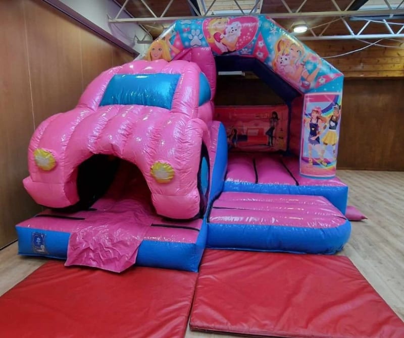 3d Barbie Bouncy Castle With Slide Swindon Bouncy Castle Hire