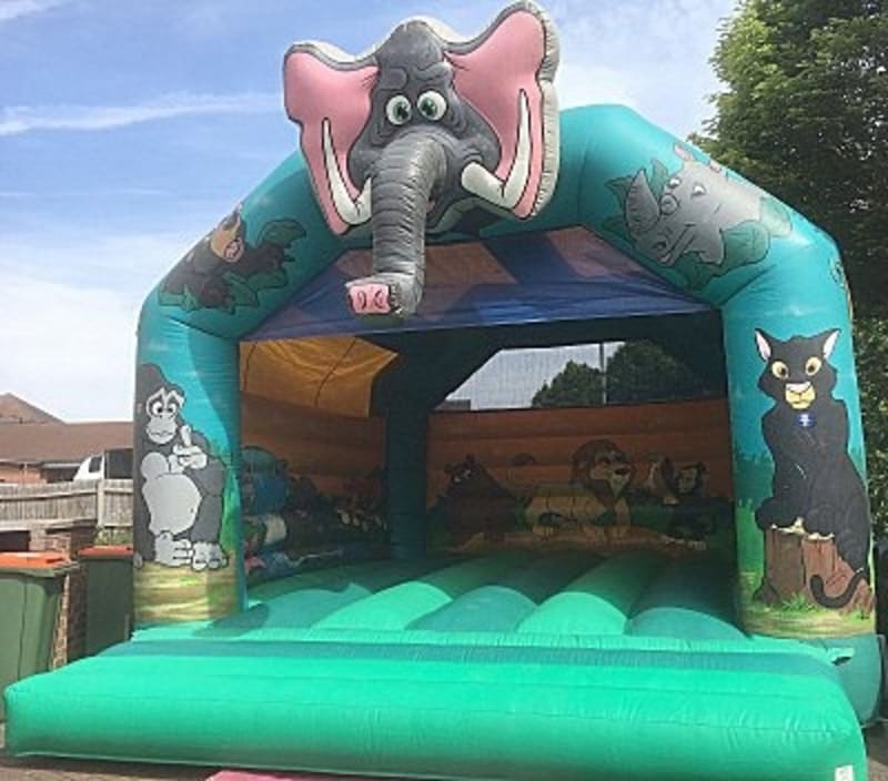 Safari Bouncer Inflatable Fairs Bouncy Castle Hire London, Essex