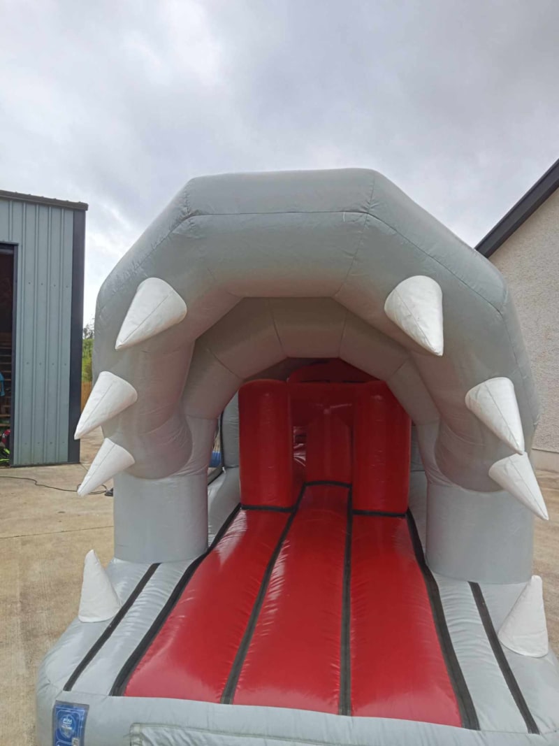 40ft Shark Obstacle Course Bouncy castle hire Co Louth and north east 40ft Shark Obstacle Course Bouncy castle hire Co Louth and north east