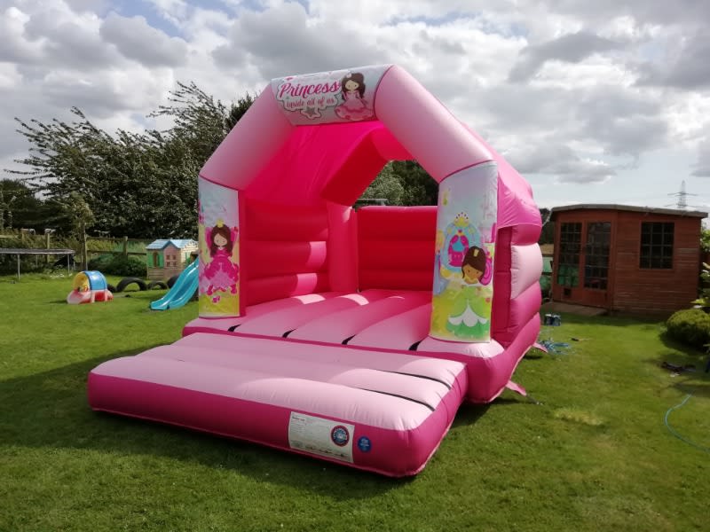 Pink Princess Bouncy Castle Hire Boston Kirton Bouncy Castle, Hot Tub